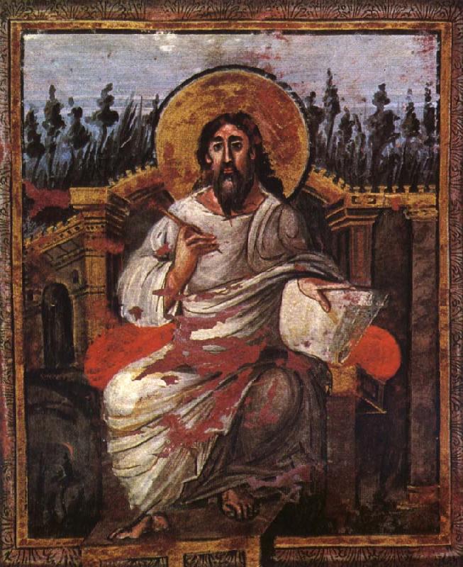 unknow artist The Saint Johannes, from the Kroningsevangeliarium oil painting image